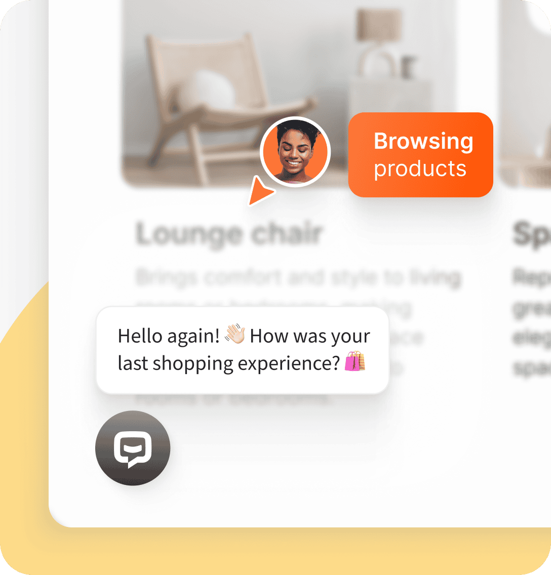 Retail chatbot engaging customers with personalized product suggestions during shopping journey on online store