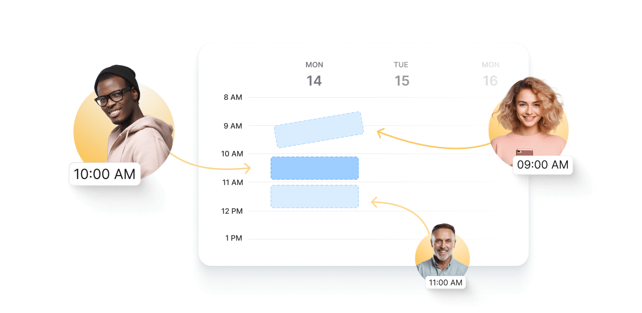 A calendar with scheduled calls with potential customers.