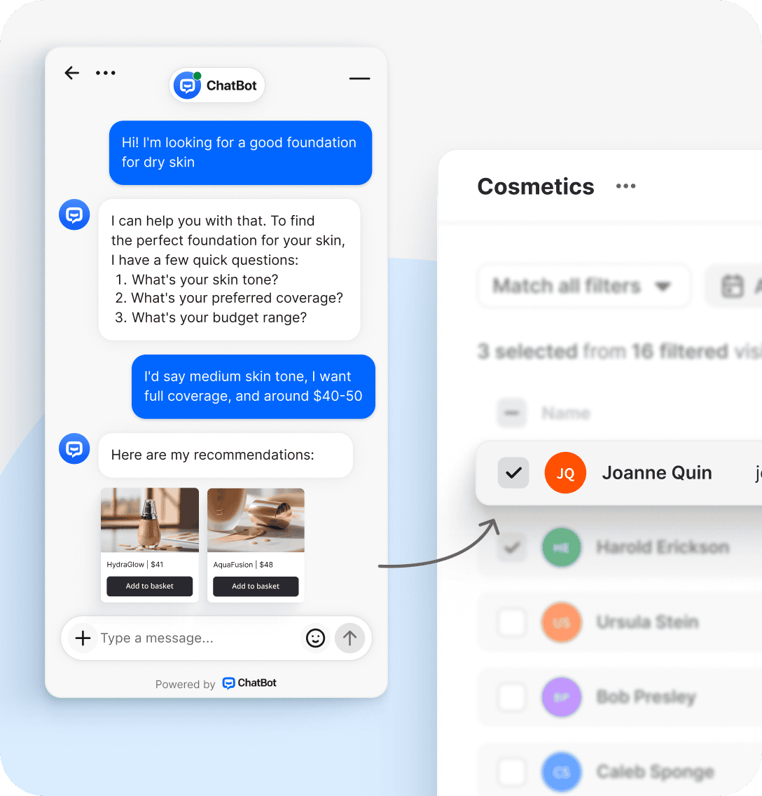 Virtual shopping assistant using natural language understanding to provide personalized promotions and guide customers through product discovery